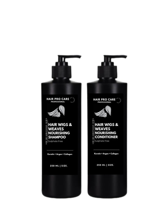 Hair Pro Care Hair Wigs & Weaves Shampoo & Hair Wigs Conditioner Sulphate Free 250ml