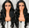 28 Inches Black Body Wave Luxury (Heat Resistant Human Blend)