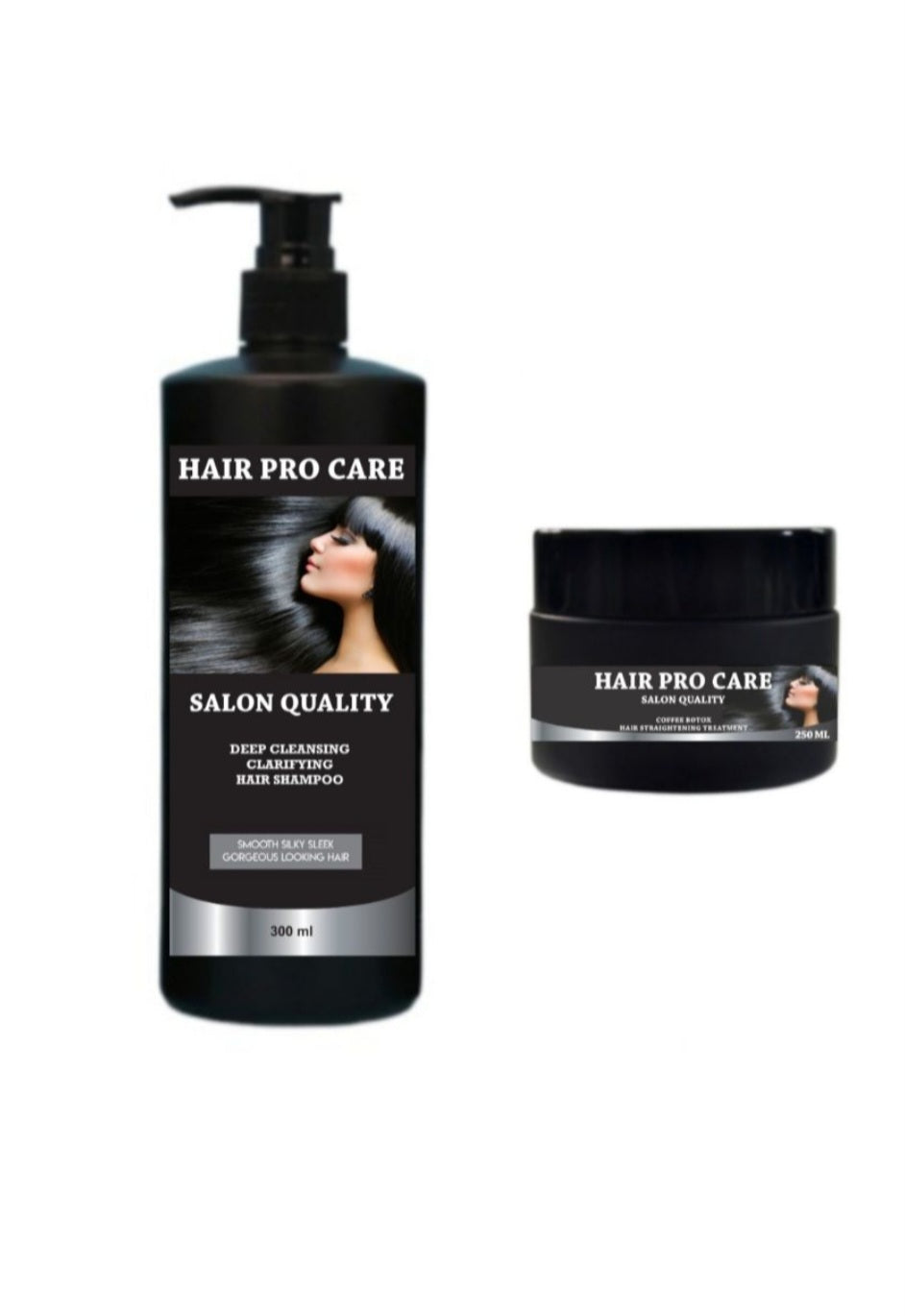 Hair Pro Care Clarifying Hair Shampoo And Coffee Botox Hair Treatment