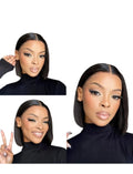 8 Inches Vietnamese Full Frontal Short Bob Luxury Wig (Vietnamese Human Hair)
