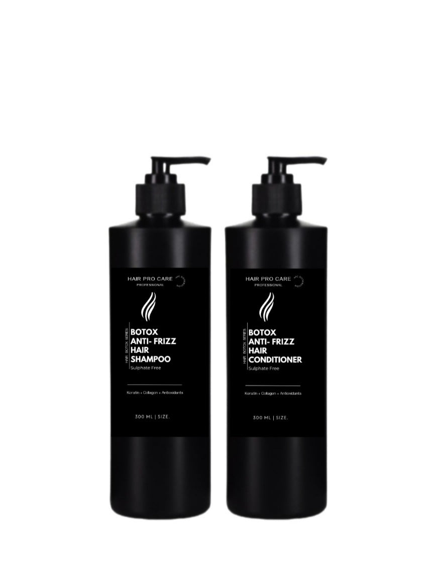 Hair Pro Care Botox Anti-Frizz Shampo & Conditioner Sulphate Free 300 ml
