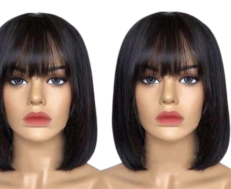 10 Inches Short Bob Straight Luxury Wig (Vietnamese Human Hair)