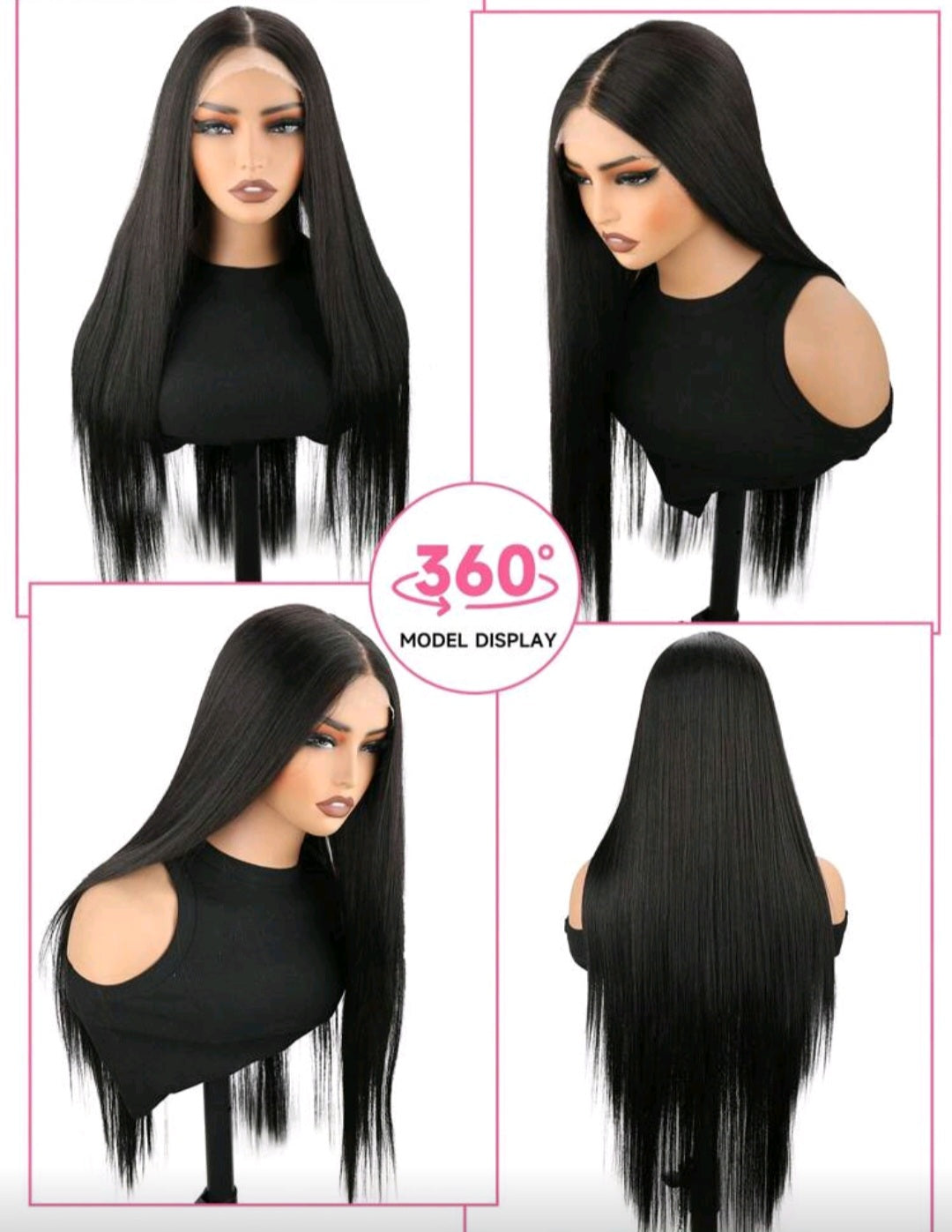 28 Inches Straight Miss Nova Luxury Wig ( Heat Resistant Human Blend)