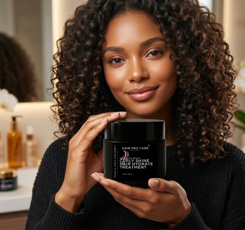 Hair Pro Care Curly Shine Hair Hydrate Leave-In Treatment (Curls and Coils Hair Series) 250ml